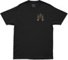 DBK Camo Shovels Tee Black 2X-Large Short Sleeve Shirt - 2X-Large black tee, short sleeve, 100% cotton