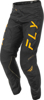 FLY RACING Kinetic Center Pants Black/Gold Men's 28 - Men's motocross pants in Black/Gold, size 28