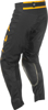 FLY RACING Kinetic Center Pants Black/Gold Men's 28 - Men's motocross pants in Black/Gold, size 28