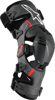 Alpinestars Supertech RK-10 Knee Brace Black/Red Large - Ultra-protective knee brace in Large Black/Red