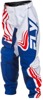 FLY RACING Youth F-16 Pants Red/White/Blue Size 26 - Durable youth riding pants in size 26
