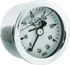 Bikers Choice Oil Pressure Gauge White Face Liquid Filled 0-60 PSI 1/8 NPT - White face oil pressure gauge 0-60 PSI, 1/8 NPT