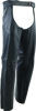 Kuryakyn Plains Leather Chaps Black Small Men's - Medium weight leather chaps, Black, Small, Men's