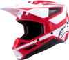 Alpinestars SM3 Heat Helmet Gloss Red/White/Black 2X-Large - Glossy off-road helmet in 2X-Large Red/White/Black