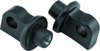 Kuryakyn Splined Peg Adaptors Satin Black (Pair)