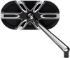 Arlen Ness Deep Cut Right Mirror Black Aluminum 13-166