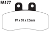 EBC Standard Organic Brake Pads FA177