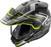 Arai XD-5 Trail Helmet Matte Yellow/Black L - Dual sport helmet with peak and venting