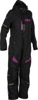 Fly Racing Women's Cobalt Shell Monosuit Black/Fuchsia MD - Weatherproof monosuit for women