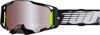100% Armega Hiper Goggles Lightspeed Mirror Silver Lens Adult - Premium off-road goggles with HiPER mirror lens