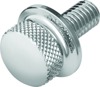 Kuryakyn Quick Release Seat Screw Chrome - Tool-free seat removal for Indian motorcycles