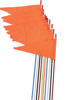 Firestik 7ft Black Safety Flags with Spring Mount 10 Pack - 7ft black safety flags, spring mount, 10 pack