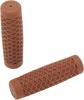 ODI Vans Grips Brown 1in Closed End Rubber Pair - Brown grips for 1in handlebars, pair