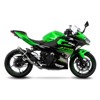 GP Corsa Carbon Fiber Slip On Exhaust Muffler - For 18-23 Kawasaki Ninja 400 & Z400