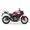 GP Corsa Evo Carbon Fiber Slip On Exhaust Muffler - For 16-18 Honda CB500F CBR500R