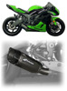 Graves Titanium Slip-On Exhaust w/ Link Pipe For 09-25 Kawasaki ZX6R