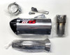 RT5 Polished Aluminum Slip On Exhaust Muffler - For 10-14 BMW S1000RR