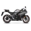 LV-10 Black Stainless Steel Slip On Exhaust Muffler - For 18-21 Honda CB1000R