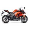 LV-10 Black Stainless Steel Slip On Exhaust Muffler - For 18-21 Honda CB1000R