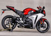 Black GP Slip On Exhaust w/ Link Pipe by M4 Fits 08-16 Honda CBR1000RR