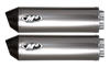 Titanium Dual Bolt On Exhaust Mufflers - For 03-08 Suzuki SV1000 Titanium Dual Bolt On Exhaust Mufflers - For 03-08 Suzuki SV1000