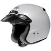 RJ Platinum R Solid White 3/4 Open-Face Motorcycle Helmet 3X-Large RJ Platinum R Solid White 3/4 Open-Face Motorcycle Helmet 3X-Large