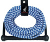 Airhead 1 Section Ski Rope with 12in Handle Blue White - 1 section ski rope with 12in handle for water sports
