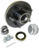 5 Hole Trailer Hub 1 Inch Short Complete Assembly - 5 stud trailer hub, 1 inch bearing, short