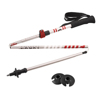 Airhead Flipout Aluminum Trekking Poles Red/Silver - Lightweight collapsible trekking poles, red/silver
