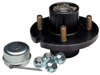 High Speed 4 Hole Trailer Hub 1 Inch Bearing Demountable Complete - 4 hole trailer hub, 1 in bearing, 1000 lb capacity
