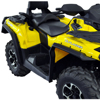 Direction 2 ATV Overfenders Polyethylene Black Set of 4 - Custom fit ATV fender extensions, set of 4