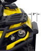 Direction 2 ATV Overfenders Polyethylene Black Set of 4 - Custom fit ATV fender extensions, set of 4