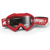 Ariete Adrenaline MX Goggles Senior Red White OTG Clear Lens - Red/white OTG MX goggles with clear Lexan lens