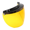 Echo 3-Snap Flip Shield Amber Helmet Face Shield - Amber flip shield for 3-snap helmets
