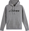 Alpinestars Blaze Hoodie V3 Grey Heather/Black Medium - Medium Grey Heather/Black hoodie for men
