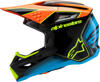 Alpinestars SM3 Youth Fray Helmet Black/Orange YM - Youth medium off-road helmet in Black/Orange
