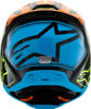 Alpinestars SM3 Youth Fray Helmet Black/Orange YM - Youth medium off-road helmet in Black/Orange