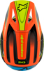 Alpinestars SM3 Youth Fray Helmet Black/Orange YM - Youth medium off-road helmet in Black/Orange