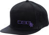 DSG Flat Brim Cap Black Womens - Black flat brim cap for women
