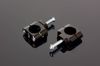 Renthal 28.6mm No Offset Handlebar Clamps Black Pair - For mounting 1-1/8in bars on select motorcycles