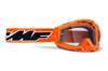 FMF Powerbomb OTG Goggles Rocket Orange w/ Clear Lens