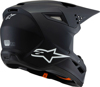 Alpinestars SM3 Youth Helmet Black Matte - Medium - Youth MX helmet in matte black, size Medium