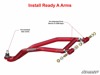 SuperATV High Clearance Front A-Arms Red w/SD Joints For RZR XP 1000