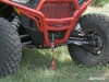 SuperATV High Clearance Front A-Arms Black w/Std Joints For 16-21 RZR XP Turbo