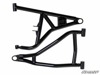 SuperATV High Clearance Front A-Arms Black w/Std Joints For 16-21 RZR XP Turbo