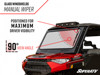 SuperATV Glass Windshield Clear For 17-21 Polaris Ranger XP 1000