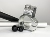 Clip Ons w/ Handlebars For 45mm Fork Tube (7 Degree): Silver